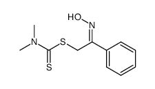 syn-2-Hydroxyimino-2-phenylethyl N,N-dimethyldithiocarbamate结构式