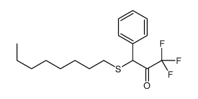 1,1,1-trifluoro-3-octylsulfanyl-3-phenylpropan-2-one Structure