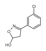 3-(3-chlorophenyl)-5-hydroxy-2-isoxaline Structure