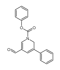 phenyl 5-formyl-3-phenylpyridine-1(2H)-carboxylate结构式