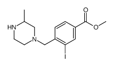 methyl 3-iodo-4-[(3-methylpiperazin-1-yl)methyl]benzoate Structure