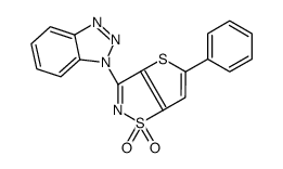 3-(benzotriazol-1-yl)-5-phenylthieno[2,3-d][1,2]thiazole 1,1-dioxide Structure