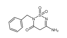5-amino-2-benzyl-2H-1,2,6-thiadiazine-3(4H)-one 1,1-dioxide Structure