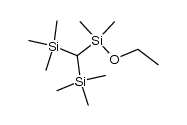 Ethoxydimethylsilyl-bis(trimethylsilyl)methan Structure