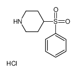 4-(Phenylsulphonyl)piperidinehydrochloride Structure