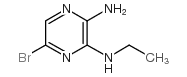 2-氨基-5-溴-3-(乙氨基)吡嗪结构式