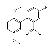 2-(2,5-dimethoxyphenyl)-5-fluorobenzoic acid结构式