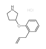 3-(2-Allylphenoxy)pyrrolidine hydrochloride Structure