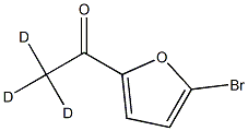 2-Bromo-5-(acetyl-d3)-furan结构式