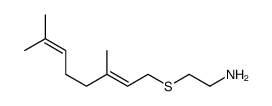 2-(3,7-dimethylocta-2,6-dienylsulfanyl)ethanamine Structure