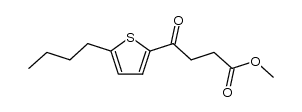 5-n-butyl-2-(ω-carbmethoxy)propionylthiophene Structure