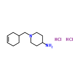 1-(3-Cyclohexen-1-ylmethyl)-4-piperidinamine dihydrochloride结构式