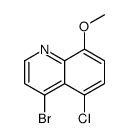 4-bromo-5-chloro-8-methoxyquinoline structure