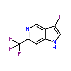 3-Iodo-6-(trifluoromethyl)-5-azaindole Structure