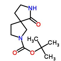6-氧代-2,7-二氮杂螺[4,4]壬烷-2-甲酸叔丁酯结构式