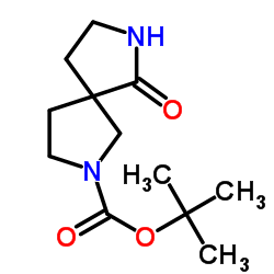 TERT-BUTYL 6-OXO-2,7-DIAZASPIRO[4.4]NONANE-2-CARBOXYLATE structure