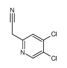 2-(4,5-dichloropyridin-2-yl)acetonitrile结构式