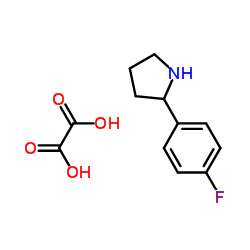 2-(4-FLUORO-PHENYL)-PYRROLIDINE, OXALIC ACID SALT结构式