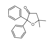 dihydro-5,5-dimethyl-2,2-diphenylfuran-3(2H)-one结构式