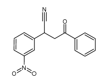 2-(3-nitrophenyl)-4-oxo-4-phenylbutanenitrile Structure