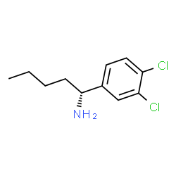 (1R)-1-(3,4-DICHLOROPHENYL)PENTYLAMINE Structure