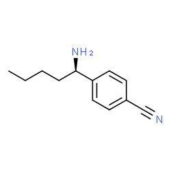 4-((1R)-1-AMINOPENTYL)BENZENECARBONITRILE Structure