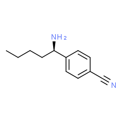 4-((1R)-1-AMINOPENTYL)BENZENECARBONITRILE结构式