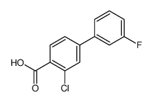 2-氯-4-(3-氟苯基)苯甲酸结构式
