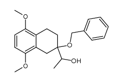 2-benzyloxy-5,8-dimethoxy-2-(1-hydroxyethyl)-1,2,3,4-tetrahydronaphthalene结构式