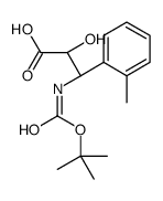 (2R,3R)-3-((TERT-BUTOXYCARBONYL)AMINO)-2-HYDROXY-3-(O-TOLYL)PROPANOIC ACID Structure