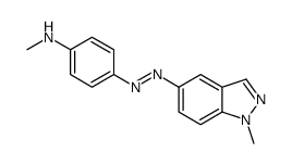 1-methyl-5-(4-methylaminophenylazo)indazole structure