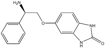 (R)-5-(2-amino-2-phenylethoxy)-1H-benzo[d]imidazol-2(3H)-one结构式