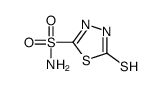 1,3,4-Thiadiazole-2-sulfonamide,4,5-dihydro-5-thioxo-(9CI)结构式