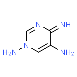 1,5(4H)-Pyrimidinediamine,4-imino-(9CI) structure