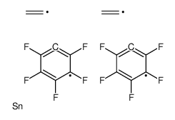 Bis(pentafluorophenyl)divinylstannane structure