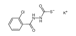 potassium 2-(2-chlorobenzoyl)hydrazine-1-carbothioate结构式