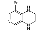 8-溴-1,2,3,4-四氢吡啶并[3,4-b]吡嗪结构式