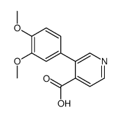 3-(3,4-dimethoxyphenyl)pyridine-4-carboxylic acid Structure