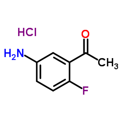 1-(5-Amino-2-fluorophenyl)ethanone hydrochloride (1:1)结构式