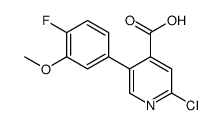 2-chloro-5-(4-fluoro-3-methoxyphenyl)pyridine-4-carboxylic acid Structure