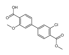 4-(3-chloro-4-methoxycarbonylphenyl)-2-methoxybenzoic acid Structure