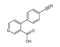 4-(4-氰基苯基)烟酸结构式