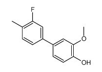 4-(3-fluoro-4-methylphenyl)-2-methoxyphenol结构式