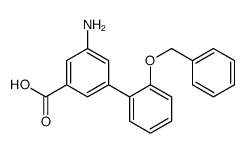 3-amino-5-(2-phenylmethoxyphenyl)benzoic acid结构式