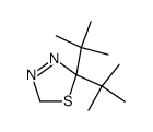 2,2-di-tert-butyl-2,5-dihydro-1,3,4-thiadiazole结构式