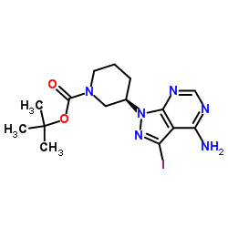 (3R)-1-Boc-3-(4-amino-3-iodo-1H-pyrazolo[3,4-d]pyrimidin-1-yl)piperidine picture