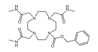 1-benzyloxycarbonyl-1,4,7,10-tetraazacyclododecane-4,7,10-tri(methylcarbonylamide) Structure