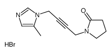 1-[4-(5-methylimidazol-1-yl)but-2-ynyl]pyrrolidin-2-one,hydrobromide结构式
