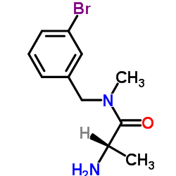 N-(3-Bromobenzyl)-N-methylalaninamide结构式
