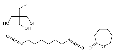 1,6-diisocyanatohexane,2-ethyl-2-(hydroxymethyl)propane-1,3-diol,oxepan-2-one Structure